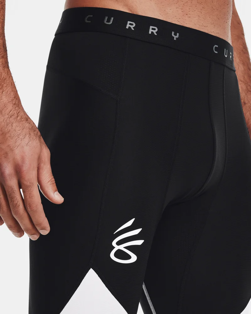 Under Armour Black Men's Curry UNDRTD ¾ Tights for Men | Best Price UAE